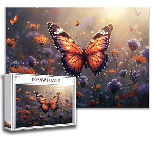 Puzzle 2000 Teile Schmetterling Puzzle Erwachsene Anspruchsvoll, Holzpuzzle Jigsaw Puzzle Tier Puzzle Groß XXL 100 x 70 cm Impossible Puzzle für Männer, Klassische Puzzles für Erwachsene Frauen D-6 von Zhngzoyn