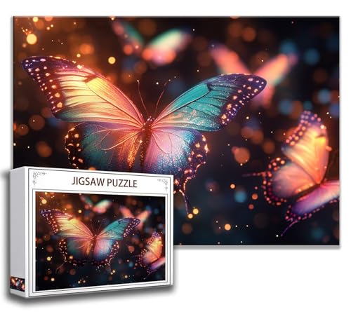 Puzzle 2000 Teile Schmetterling Puzzle Erwachsene Anspruchsvoll, Holzpuzzle Jigsaw Puzzle Tier Puzzle Groß XXL 100 x 70 cm Impossible Puzzle für Männer, Klassische Puzzles für Erwachsene Frauen O-0 von Zhngzoyn