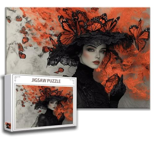 Puzzle 2000 Teile Schönheit Puzzle Erwachsene Anspruchsvoll, Holzpuzzle Jigsaw Puzzle Schmetterling Puzzle Groß 100 x 70 cm Impossible Puzzle für Männer, Klassische Puzzles für Erwachsene Frauen J-2 von Zhngzoyn