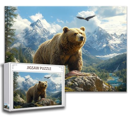 Puzzle 2000 Teile Tragen Puzzle Erwachsene Anspruchsvoll, Holzpuzzle Jigsaw Puzzle Tier Puzzle XXL 100x70 cm Impossible Puzzle für Männer, Klassische Puzzles für Erwachsene Frauen, ältere Menschen V-7 von Zhngzoyn