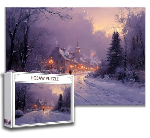 Puzzle 2000 Teile Winter Puzzle Erwachsene Anspruchsvoll, Holzpuzzle Jigsaw Puzzle Landschaft Puzzle Groß XXL 100 x 70 cm Impossible Puzzle für Männer, Klassische Puzzles für Erwachsene Frauen Q-0 von Zhngzoyn