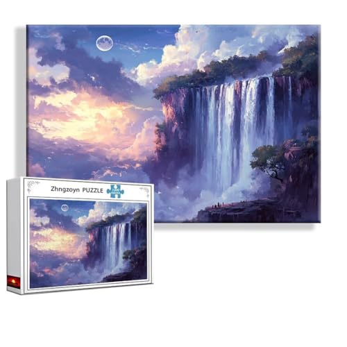 Puzzle 3000 Teile Fallen, Puzzle Erwachsene Anspruchsvoll Jigsaw Landschaft Groß XXL 120x80 cm, Klassische Impossible Jigsaw art für Frauen Männer, Holzpuzzle für Deko Wohnzimmer, Geschenke Ostern J-0 von Zhngzoyn