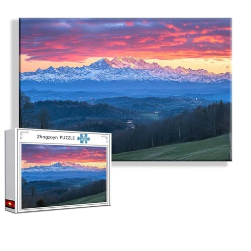 Puzzle 3000 Teile Landschaft, Puzzle Erwachsene Anspruchsvoll Jigsaw Berg Groß XXL 120x80 cm, Klassische Impossible Jigsaw Art für Frauen Männer, Holzpuzzle für Deko Wohnzimmer, Geschenke Ostern L-6 von Zhngzoyn