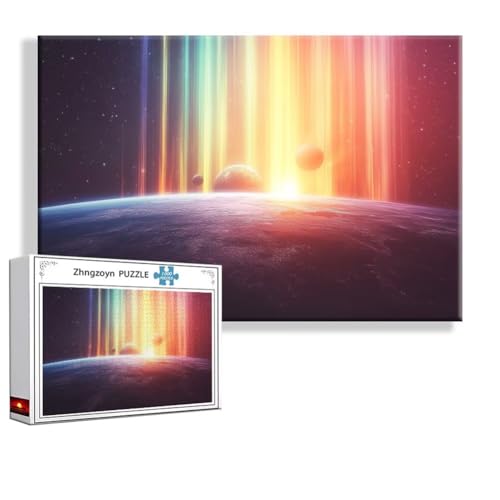 Puzzle 4000 Teile Fantasie, Puzzle Erwachsene Anspruchsvoll Jigsaw Landschaft Groß XXL 140x87 cm, Klassische Impossible Jigsaw Art für Frauen Männer, Holzpuzzle für Deko Wohnzimmer Geschenke X-0 von Zhngzoyn