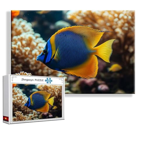 Puzzle 4000 Teile Fisch, Puzzle Erwachsene Anspruchsvoll Jigsaw Koralle Groß XXL 140x87 cm, Klassische Impossible Jigsaw Art für Frauen Männer, Holzpuzzle für Deko Wohnzimmer, Geschenke zu Ostern V-1 von Zhngzoyn