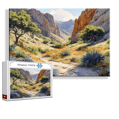 Puzzle 4000 Teile Frühling, Puzzle Erwachsene Anspruchsvoll Jigsaw Landschaft Groß XXL 140x87 cm, Klassische Impossible Jigsaw Art für Frauen Männer, Holzpuzzle für Deko Wohnzimmer Geschenke X-0 von Zhngzoyn