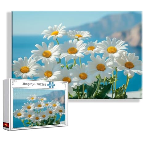 Puzzle 4000 Teile Gänseblümchen, Puzzle Erwachsene Anspruchsvoll Jigsaw Blume Groß XXL 140x87 cm, Klassische Impossible Jigsaw Art für Frauen Männer, Holzpuzzle für Deko Wohnzimmer Geschenke N-4 von Zhngzoyn