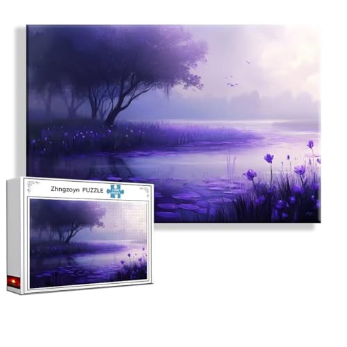 Puzzle 4000 Teile Landschaft, Puzzle Erwachsene Anspruchsvoll Jigsaw Baum Groß XXL 140x87 cm, Klassische Impossible Jigsaw Art für Frauen Männer, Holzpuzzle für Deko Wohnzimmer, Geschenke Ostern F-2 von Zhngzoyn