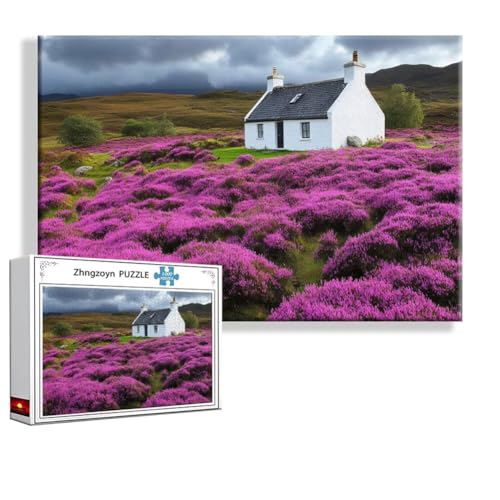 Puzzle 4000 Teile Landschaft, Puzzle Erwachsene Anspruchsvoll Jigsaw Frühling Groß XXL 140x87 cm, Klassische Impossible Jigsaw Art für Frauen Männer, Holzpuzzle für Deko Wohnzimmer Geschenke O-0 von Zhngzoyn