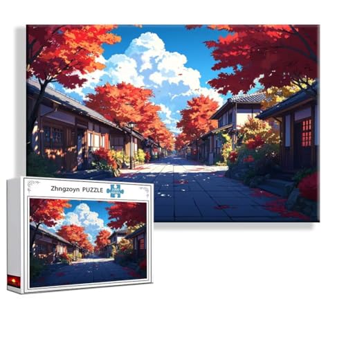 Puzzle 4000 Teile Landschaft, Puzzle Erwachsene Anspruchsvoll Jigsaw Karikatur Groß XXL 140x87 cm, Klassische Impossible Jigsaw Art für Frauen Männer, Holzpuzzle für Deko Wohnzimmer Geschenke F-8 von Zhngzoyn