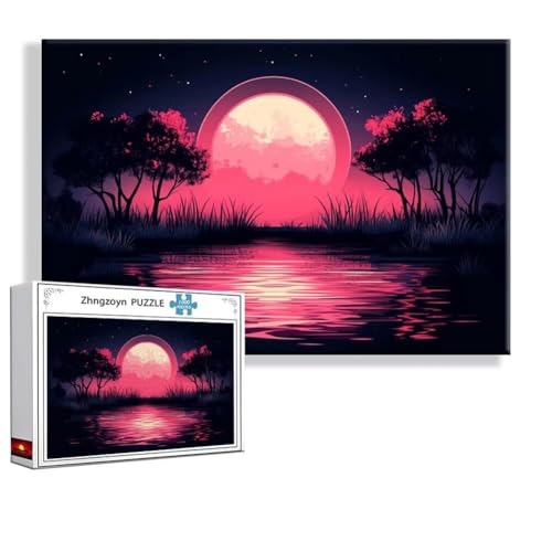 Puzzle 4000 Teile Landschaft, Puzzle Erwachsene Anspruchsvoll Jigsaw Retro Groß XXL 140x87 cm, Klassische Impossible Jigsaw Art für Frauen Männer, Holzpuzzle für Deko Wohnzimmer, Geschenke Ostern M-9 von Zhngzoyn