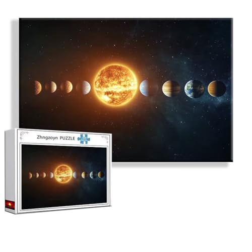 Puzzle 4000 Teile Planet, Puzzle Erwachsene Anspruchsvoll Jigsaw Raum Groß XXL 140 x 87 cm, Klassische Impossible Jigsaw Art für Frauen Männer, Holzpuzzle für Deko Wohnzimmer, Geschenke zu Ostern C-1 von Zhngzoyn