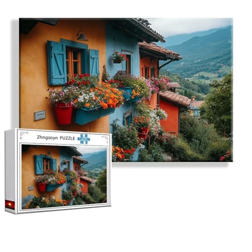 Puzzle 4000 Teile Straße, Puzzle Erwachsene Anspruchsvoll Jigsaw Landschaft Groß XXL 140x87 cm, Klassische Impossible Jigsaw art für Frauen Männer, Holzpuzzle für Deko Wohnzimmer, Geschenke Ostern J-7 von Zhngzoyn