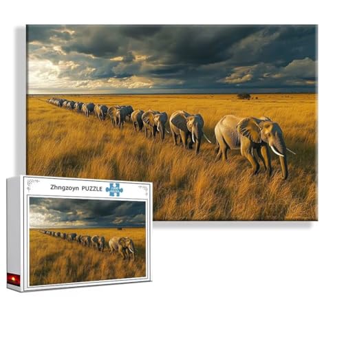 Puzzle 4000 Teile Wiese, Puzzle Erwachsene Anspruchsvoll Jigsaw Tier Groß XXL 140 x 87 cm, Klassische Impossible Jigsaw Art für Frauen Männer, Holzpuzzle für Deko Wohnzimmer, Geschenke zu Ostern V-1 von Zhngzoyn