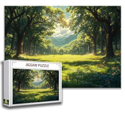 Puzzle 500 Teile Baum Puzzle Erwachsene Anspruchsvoll, Holzpuzzle Jigsaw Puzzle Wald Puzzle Groß 52 x 38 cm Impossible Puzzle für Männer, Klassische Puzzles für Erwachsene Frauen, ältere Menschen I-4 von Zhngzoyn