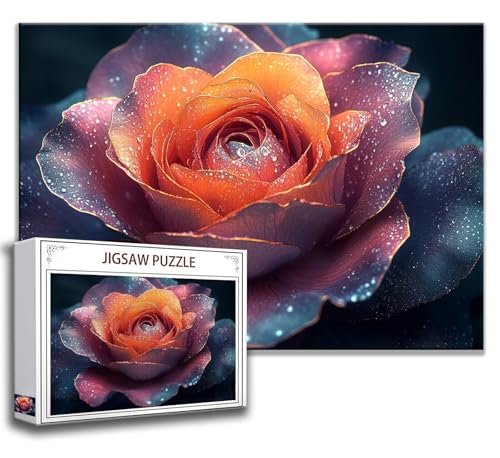 Puzzle 500 Teile Blume Puzzle Erwachsene Anspruchsvoll, Holzpuzzle Jigsaw Puzzle Blume Puzzle Groß 52x38 cm Impossible Puzzle für Männer, Klassische Puzzles für Erwachsene Frauen, ältere Menschen M-3 von Zhngzoyn