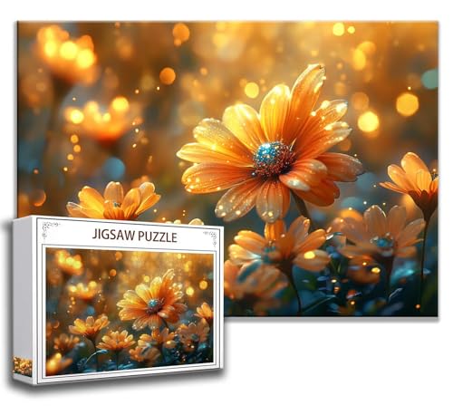 Puzzle 500 Teile Blume Puzzle Erwachsene Anspruchsvoll, Holzpuzzle Jigsaw Puzzle Blume Puzzle Groß 52x38 cm Impossible Puzzle für Männer, Klassische Puzzles für Erwachsene Frauen, ältere Menschen K-6 von Zhngzoyn