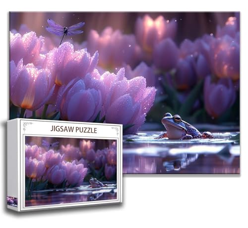 Puzzle 500 Teile Blume Puzzle Erwachsene Anspruchsvoll, Holzpuzzle Jigsaw Puzzle Blume Puzzle Groß 52x38 cm Impossible Puzzle für Männer, Klassische Puzzles für Erwachsene Frauen, ältere Menschen I-8 von Zhngzoyn