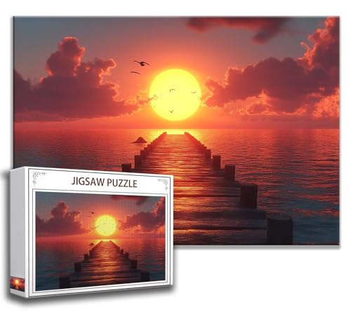 Puzzle 500 Teile Landschaft Puzzle Erwachsene Anspruchsvoll, Holzpuzzle Jigsaw Puzzle Brücke Puzzle Groß XXL 52 x 38 cm Impossible Puzzle für Männer, Klassische Puzzles für Erwachsene Frauen A-1 von Zhngzoyn