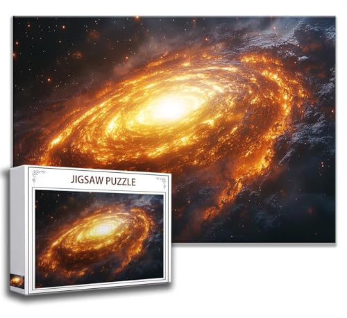 Puzzle 500 Teile Raum Puzzle Erwachsene Anspruchsvoll, Holzpuzzle Jigsaw Puzzle Milchstraße Puzzle Groß 52 x 38 cm Impossible Puzzle für Männer, Puzzles für Erwachsene Frauen, ältere Menschen W-8 von Zhngzoyn