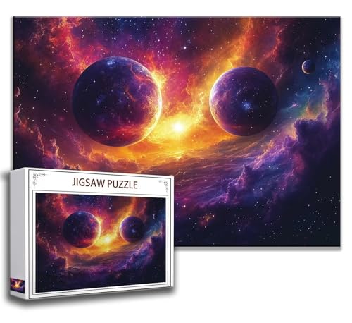 Puzzle 500 Teile Sternenhimmel Puzzle Erwachsene Anspruchsvoll, Holzpuzzle Jigsaw Puzzle Landschaft Puzzle Groß 52 x 38 cm Impossible Puzzle für Männer, Klassische Puzzles für Erwachsene Frauen N-4 von Zhngzoyn