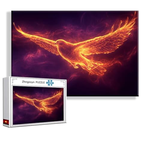 Puzzle 5000 Teile Adler, Puzzle Erwachsene Anspruchsvoll Jigsaw Fantasie Groß XXL 156x105 cm, Klassische Impossible Jigsaw Art für Frauen Männer, Holzpuzzle für Deko Wohnzimmer, Geschenke Ostern J-4 von Zhngzoyn