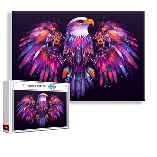 Puzzle 5000 Teile Adler, Puzzle Erwachsene Anspruchsvoll Jigsaw Tier Groß XXL 156 x 105 cm, Klassische Impossible Jigsaw Art für Frauen Männer, Holzpuzzle für Deko Wohnzimmer, Geschenke zu Ostern R-0 von Zhngzoyn