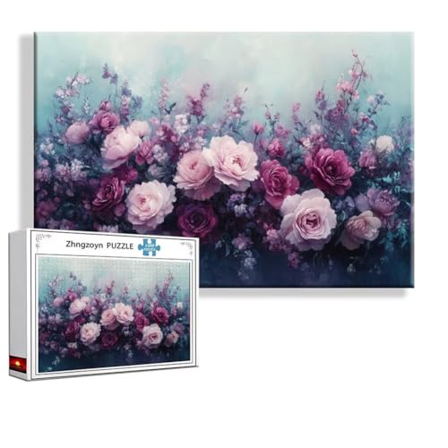 Puzzle 5000 Teile Blume, Puzzle Erwachsene Anspruchsvoll Jigsaw Retro Groß XXL 156 x 105 cm, Klassische Impossible Jigsaw art für Frauen Männer, Holzpuzzle für Deko Wohnzimmer, Geschenke zu Ostern M-2 von Zhngzoyn