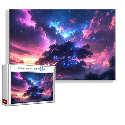 Puzzle 5000 Teile Fantasie, Puzzle Erwachsene Anspruchsvoll Jigsaw Landschaft Groß XXL 156x105 cm, Klassische Impossible Jigsaw Art für Frauen Männer, Holzpuzzle für Deko Wohnzimmer Geschenke I-9 von Zhngzoyn