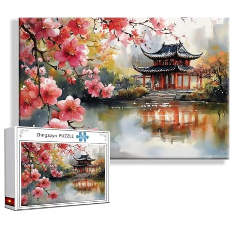 Puzzle 5000 Teile Japan, Puzzle Erwachsene Anspruchsvoll Jigsaw Landschaft Groß XXL 156x105 cm, Klassische Impossible Jigsaw art für Frauen Männer, Holzpuzzle für Deko Wohnzimmer, Geschenke Ostern P-9 von Zhngzoyn