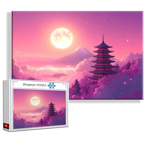 Puzzle 5000 Teile Japan, Puzzle Erwachsene Anspruchsvoll Jigsaw Landschaft Groß XXL 156x105 cm, Klassische Impossible Jigsaw art für Frauen Männer, Holzpuzzle für Deko Wohnzimmer, Geschenke Ostern K-0 von Zhngzoyn