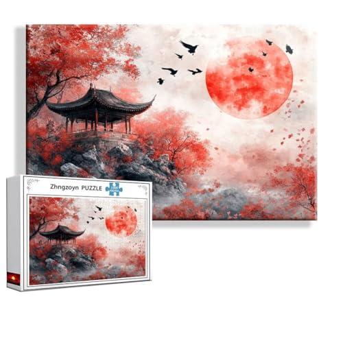 Puzzle 5000 Teile Japan, Puzzle Erwachsene Anspruchsvoll Jigsaw Landschaft Groß XXL 156x105 cm, Klassische Impossible Jigsaw art für Frauen Männer, Holzpuzzle für Deko Wohnzimmer, Geschenke Ostern B-0 von Zhngzoyn