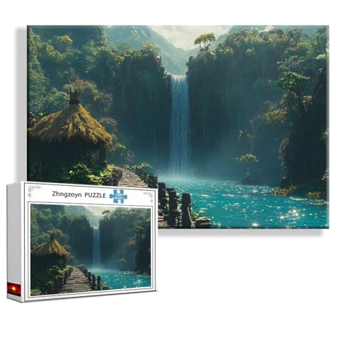 Puzzle 5000 Teile Natur, Puzzle Erwachsene Anspruchsvoll Jigsaw Fallen Groß XXL 156x105 cm, Klassische Impossible Jigsaw Art für Frauen Männer, Holzpuzzle für Deko Wohnzimmer, Geschenke zu Ostern S-5 von Zhngzoyn