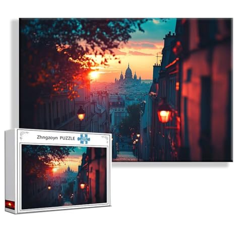 Puzzle 5000 Teile Stadt, Puzzle Erwachsene Anspruchsvoll Jigsaw Straße Groß XXL 156x105 cm, Klassische Impossible Jigsaw Art für Frauen Männer, Holzpuzzle für Deko Wohnzimmer, Geschenke zu Ostern M-9 von Zhngzoyn