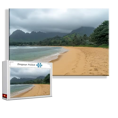 Puzzle 5000 Teile Strand, Puzzle Erwachsene Anspruchsvoll Jigsaw Landschaft Groß XXL 156x105 cm, Klassische Impossible Jigsaw Art für Frauen Männer, Holzpuzzle für Deko Wohnzimmer Geschenke R-5 von Zhngzoyn