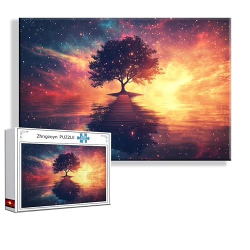 Puzzle Fantasie Landschaft 2000 Teile Groß XXL 100x70 cm, Jigsaw art Impossible Erwachsene Anspruchsvoll, Klassische Jigsaw Erwachsene, Junge, Mädchen, Geschicklichkeitsspiel für Die Ganze Familie E-9 von Zhngzoyn