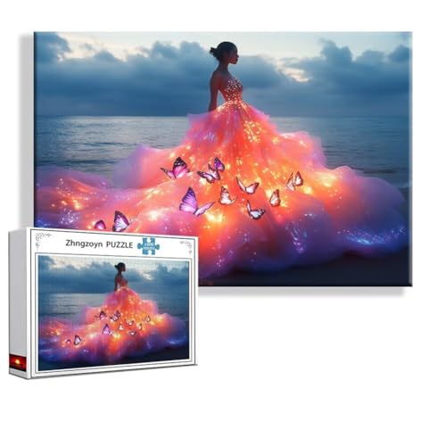 Puzzle Frau Ozean 3000 Teile Groß XXL 120 x 80 cm, Jigsaw Art Impossible Erwachsene Anspruchsvoll, DIY Klassische Jigsaw Erwachsene, Junge, Mädchen, Geschicklichkeitsspiel für Die Ganze Familie N-1 Puzzle Frau Ozean 3000 Teile Groß XXL 120 x 80 cm, Jigsaw Art Impossible Erwachsene Anspruchsvoll, DIY Klassische Jigsaw Erwachsene, Junge, Mädchen, Geschicklichkeitsspiel für Die Ganze Familie N-1 von Zhngzoyn