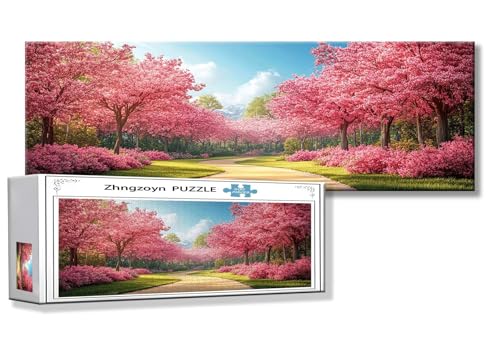 Puzzle Landschaft 900 Teile Baum Puzzle Erwachsene Anspruchsvoll Groß XXL 87 x 34 cm Jigsaw Panorama, 2025 Impossible Jigsaw, Klassische Holzpuzzle für Erwachsene Männer, Frauen, ältere Menschen T-1 von Zhngzoyn