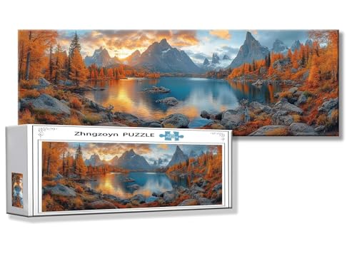 Puzzle Landschaft 900 Teile Herbst Puzzle Erwachsene Anspruchsvoll Groß XXL 87 x 34 cm Jigsaw panorama, 2025 Impossible Jigsaw, Klassische Holzpuzzle für Erwachsene Männer, Frauen, ältere Menschen N-0 von Zhngzoyn