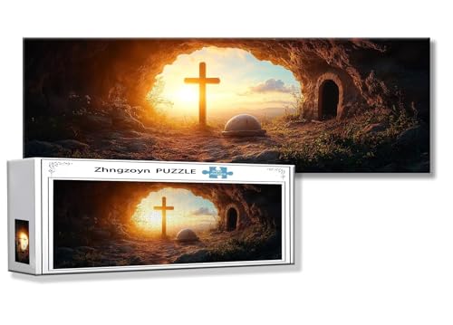 Puzzle Landschaft 900 Teile Sonnenuntergang Puzzle Erwachsene Anspruchsvoll Groß XXL 87 x 34 cm Jigsaw panorama, Schwer Impossible Jigsaw, 2025 Klassische Holzpuzzle für Erwachsene Männer, Frauen, N-5 von Zhngzoyn