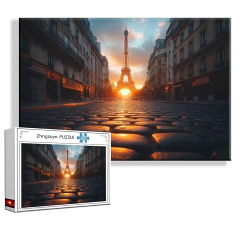 Puzzle Paris Landschaft 5000 Teile Groß XXL 156 x 105 cm, Jigsaw art Impossible Erwachsene Anspruchsvoll, Klassische Jigsaw Erwachsene, Junge, Mädchen, Geschicklichkeitsspiel für Die Ganze Familie I-0 von Zhngzoyn