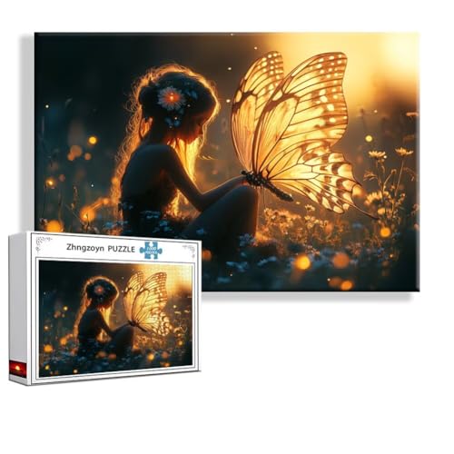 Puzzle Schmetterling Fantasie 2000 Teile Groß XXL 100x70 cm, Jigsaw Art Impossible Erwachsene Anspruchsvoll, Klassische Jigsaw Erwachsene, Junge, Mädchen, Geschicklichkeitsspiel für Familie M-0 Puzzle Schmetterling Fantasie 2000 Teile Groß XXL 100x70 cm, Jigsaw Art Impossible Erwachsene Anspruchsvoll, Klassische Jigsaw Erwachsene, Junge, Mädchen, Geschicklichkeitsspiel für Familie M-0 von Zhngzoyn