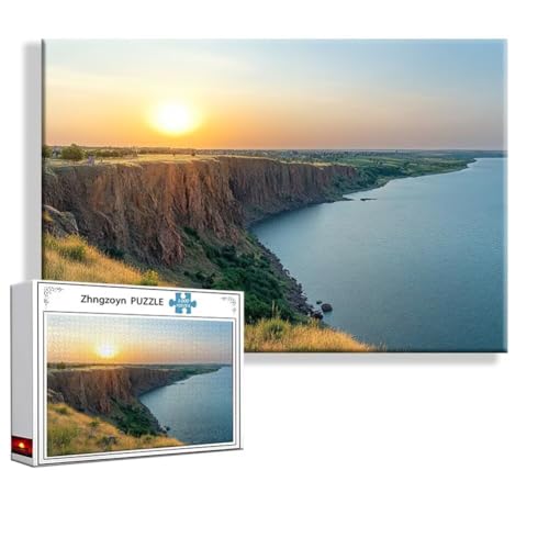 Puzzle Sonnenuntergang Frühling 3000 Teile Groß XXL 120x80 cm, Jigsaw Art Impossible Erwachsene Anspruchsvoll, Klassische Jigsaw Erwachsene, Junge, Mädchen, Geschicklichkeitsspiel für Familie H-3 von Zhngzoyn