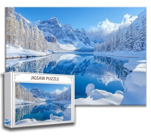 Tier Puzzle 200 Teile Kinder, Jigsaw Puzzle Schnee Puzzle Erwachsene, Junge, Mädchen, Geschicklichkeitsspiel für Die Ganze Familie, Klassische Holzpuzzle für Wand Zimmer Deko Wohnzimmer, Geschenke D-0 von Zhngzoyn