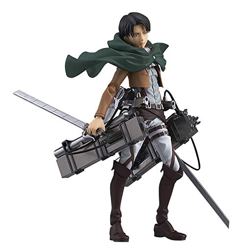 Anime Figur Levi Actionfigur Battle Edition Gelenke beweglich wechselbar Zubehör Modell Levi PVC Figur Statue von Zhongkaihua