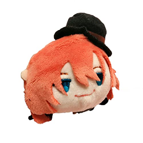 Bungo Stray Dogs Plüschpuppe Dazai Osamu/Nakahara Chuuya 9 cm Plüschpuppe Anime Cartoon Wurfkissen Figur Plüsch gefüllt weich für Fans von Zhongkaihua