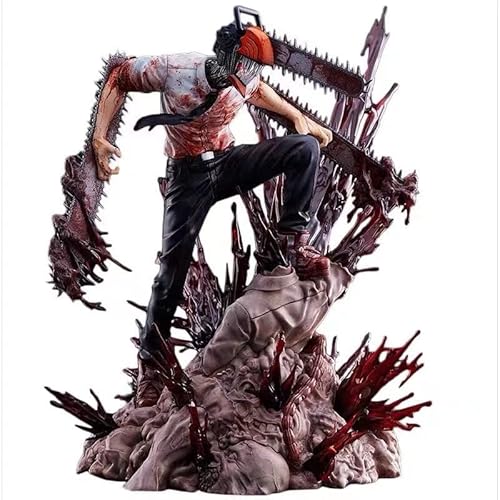 Chainsaw Man Figur Denji Figur Model Statue Anime Chainsaw Man Action Figures Denji Chainsaw Man Figure Geschenke für Fans 29cm PVC von Zhongkaihua