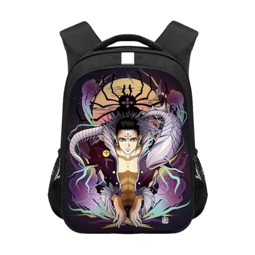 HxH Killua Zaoldyeck Anime-Rucksack für Schule, Mode, 3D-Anime-Druck, Cartoon-Schultasche, große Kapazität, Laptop-Rucksack für Schüler, Typ6, 44*30.5*16cm von Zhongkaihua