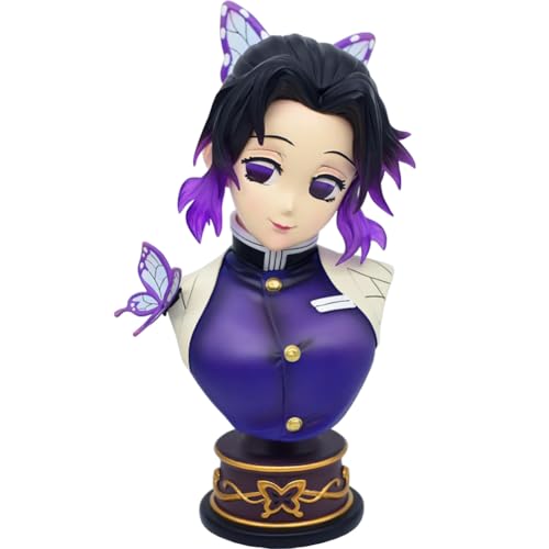 Kochou Shinobu Figur, 15CM Büste Modell Statue Anime Action Figur, Weihnachten Schreibtisch Dekoration Geburtstage Geschenk für Fans von Zhongkaihua