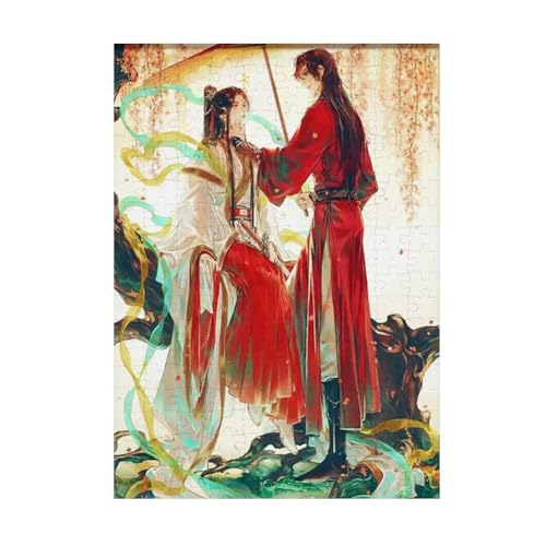 Puzzles 120/50/70 Teile Tian Guan Ci Fu Xie lian Hua Cheng San Lang Diy Anime Casual Puzzles Home Desk Deocrtaion Geburtstagsgeschenk für Fans von Zhongkaihua